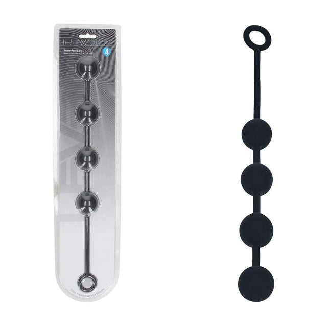 LEVELZ Round Silicone Anal Balls L 40mm Black - ANAL TOYS