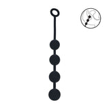 LEVELZ Round Silicone Anal Balls L 40mm Black - ANAL TOYS