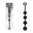 Levelz Round Silicone Anal Balls Medium Black 20mm - ANAL TOYS