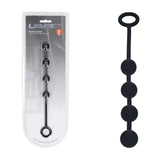 Levelz Round Silicone Anal Balls Small 20mm Black - ANAL TOYS