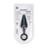 LEVELZ Silicone Anal Plug With Loop Large Black Butt Plug - ANAL TOYS