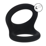Levelz Silicone Cock Ring Double O Large Black For Men - COCK RINGS
