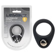 LEVELZ Single Weighted Ball Cock Ring Black - COCK RINGS