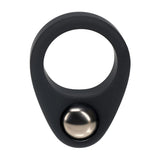 LEVELZ Single Weighted Ball Cock Ring Black - COCK RINGS