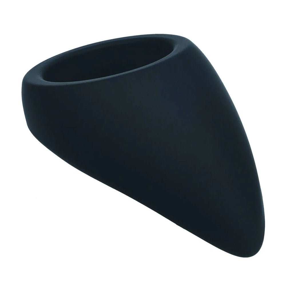 LEVELZ Teardrop Silicone Cock Ring Black For Enhanced Fit And Comfort - COCK RINGS