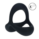 Levelz Tri O Ergo Silicone Cock Ring Black - COCK RINGS