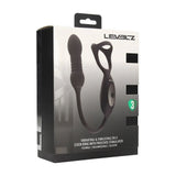 Levelz TriO Vibrating Thrusting Cock Ring With Prostate Stimulator Black - COCK RINGS