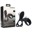 Levelz Vibrating Cock Ring With Shaft Loop Black - COCK RINGS