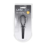 Levelz Wide Adjustable Silicone Lasso Cock Ring Black - COCK RINGS