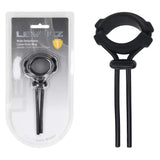 Levelz Wide Detachable Lasso Cock Ring Black Adjustable - COCK RINGS