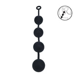 Levelz XXL Round Anal Balls 60mm Black 52.5 Cm Anal Beads - ANAL TOYS
