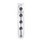 Levelz XXL Round Anal Balls 60mm Black 52.5 Cm Anal Beads - ANAL TOYS