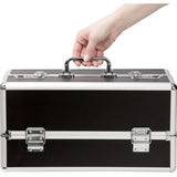 Lockable Large Vibrator Case Black - Adult Toys