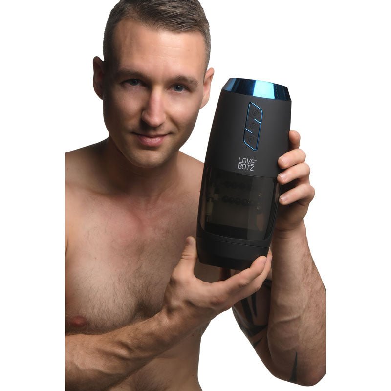 LoveBotz The Milker Slider 18X Stroking Masturbator - USB Rechargeable Stroking Masturbator - MASTURBATORS