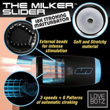 LoveBotz The Milker Slider 18X Stroking Masturbator - USB Rechargeable Stroking Masturbator - MASTURBATORS
