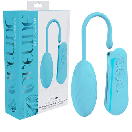 LOVELINE Felicite - Blue Vibrating Egg with Wireless Remote - Naughty by Nature Adult Store