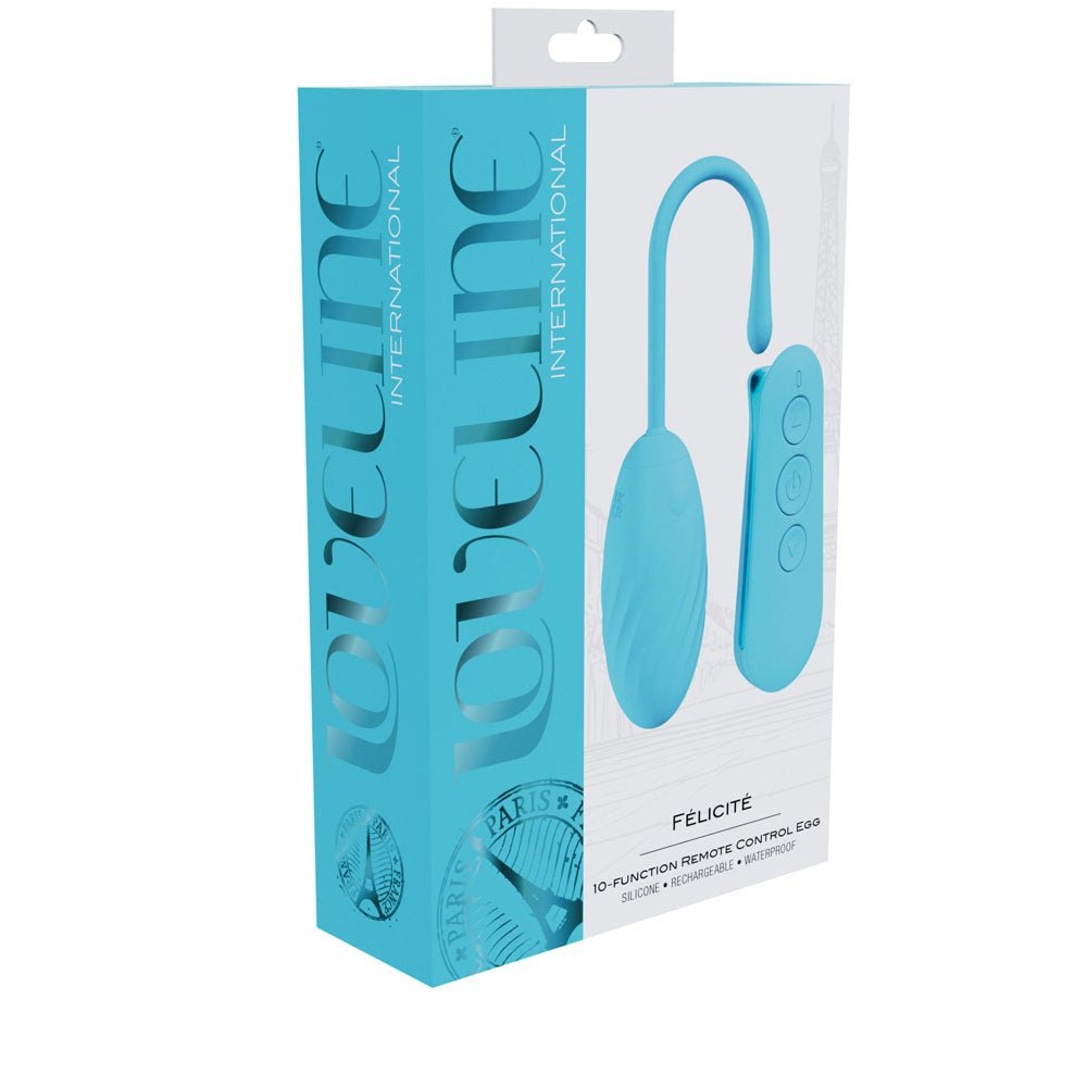LOVELINE Felicite - Blue Vibrating Egg with Wireless Remote - BULLETS & EGGS - Naughty by Nature Adult Store
