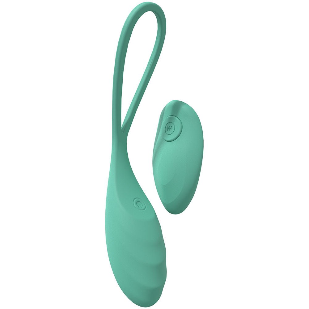 LOVELINE Passion - Green Vibrating Egg with Wireless Remote - BULLETS & EGGS