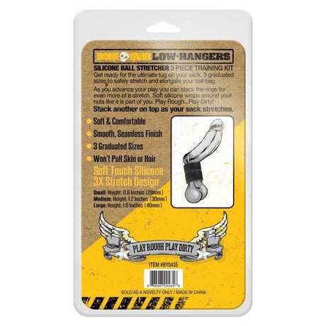 Low Hangers Silicone Ball Stretcher Kit 3 Pc - Adult Toys