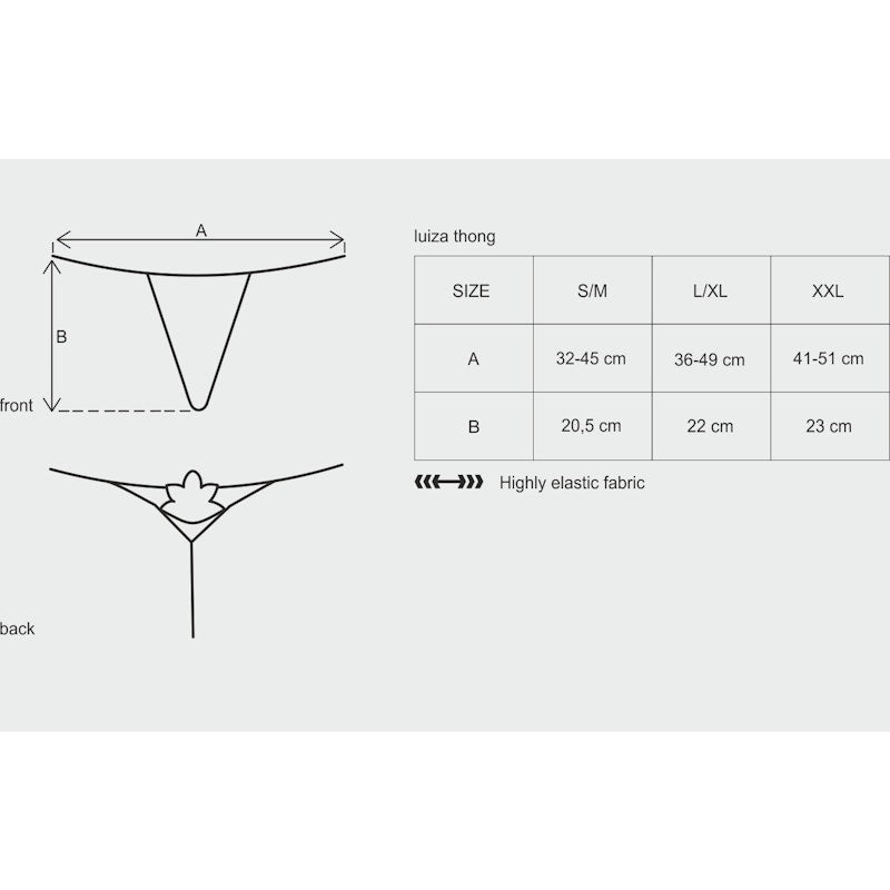 Luiza Thong White - Lingerie