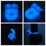 Lumino Play Vibrating Penis Ring - Glow in the Dark - COCK RINGS