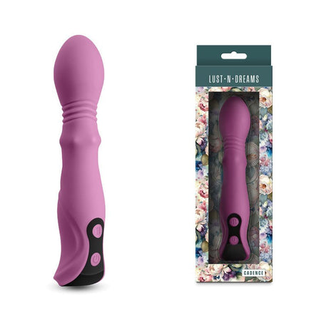 Lust - n - Dreams - Cadence Blush Thrusting & Sliding Vibrator - VIBRATORS