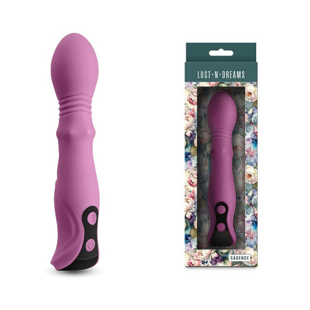 Lust - n - Dreams - Cadence Blush Thrusting & Sliding Vibrator - VIBRATORS