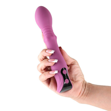 Lust - n - Dreams - Cadence Blush Thrusting & Sliding Vibrator - VIBRATORS