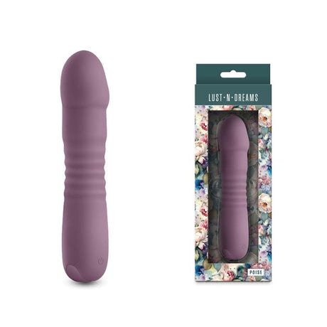 Lust - n - Dreams - Poise - Mauve Rechargeable Thrusting Vibrator - VIBRATORS