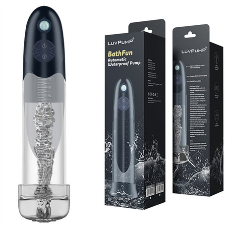 LuvPump BathFun USB Rechargeable Waterproof Automatic Penis Pump - PUMPS