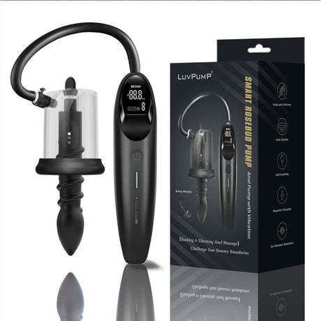 LuvPump RosCup Pro Smart Rosebud Anal Pump Vibrating Probe - PUMPS