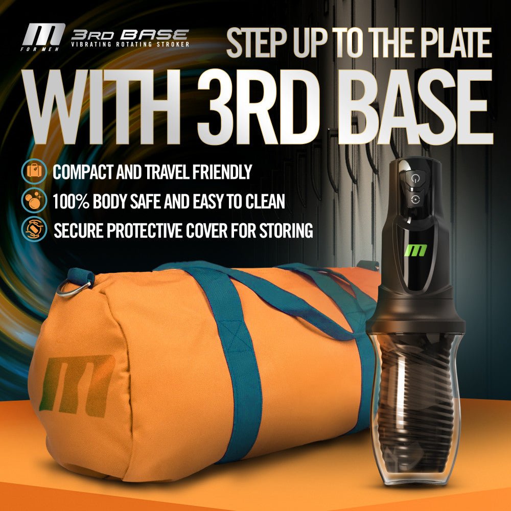 M For Men - 3rd Base - Vibrating & Rotating Auto Stroker - MASTURBATORS