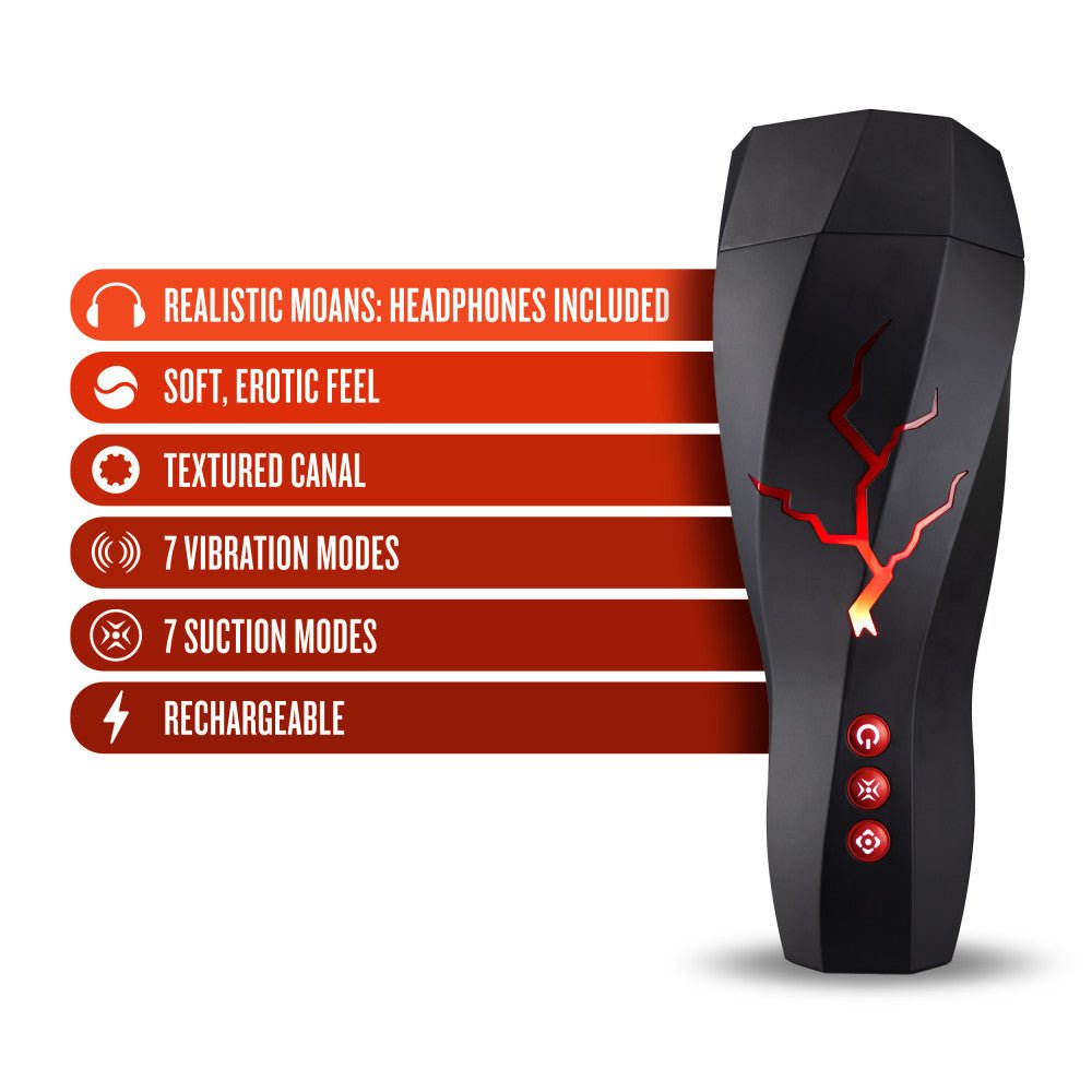 M For Men Storm Auto Stroker – Vibrating Milking Masturbator - MASTURBATORS