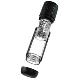 M For Men - Whirlwind Pro - Clear USB Rechargeable Rotating & Sucking Auto Stroker - MASTURBATORS