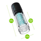 M For Men - Whirlwind Pro - Clear USB Rechargeable Rotating & Sucking Auto Stroker - MASTURBATORS