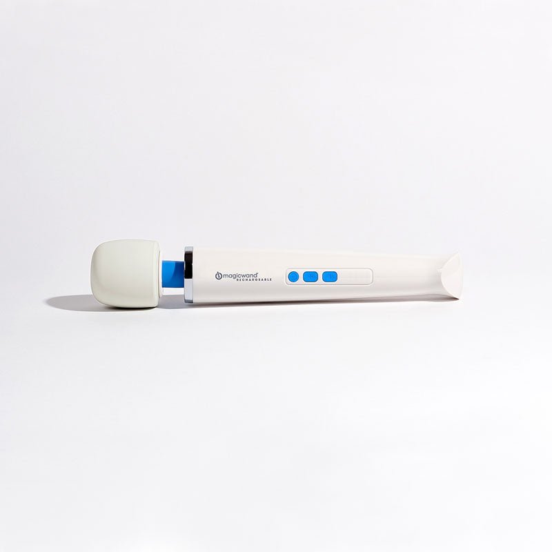 Magic White Rechargeable Massage Wand - VIBRATORS