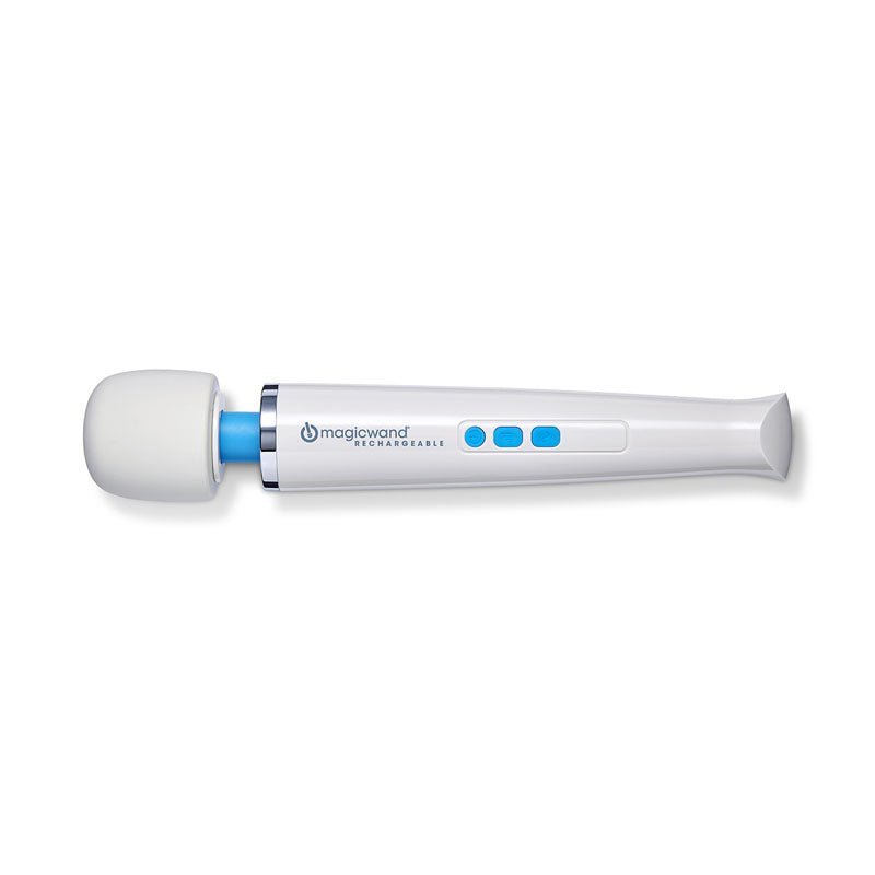 Magic White Rechargeable Massage Wand - VIBRATORS