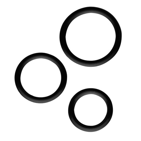 Magnum Force Cock Ring Set Black - Naughty by Nature Adult Store
