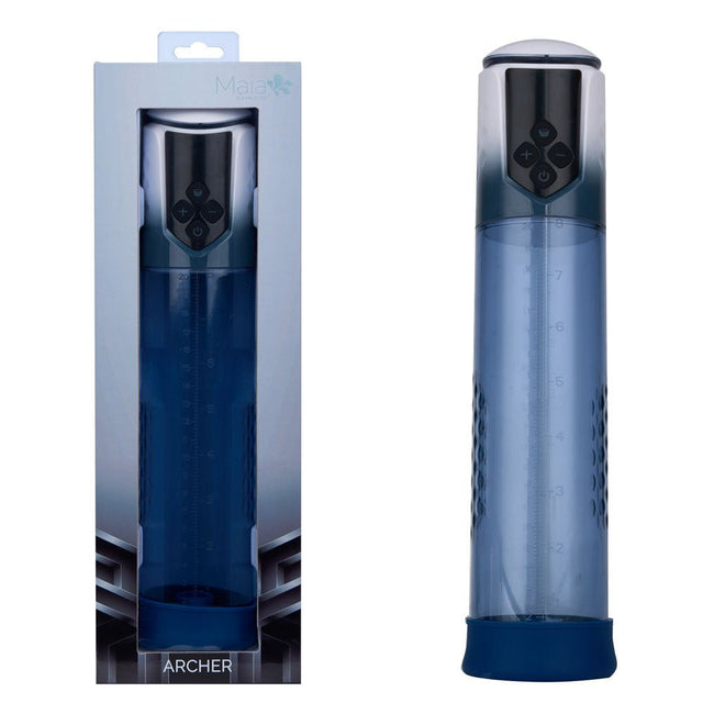 Maia Archer Blue USB Rechargeable Automatic Penis Pump - PUMPS