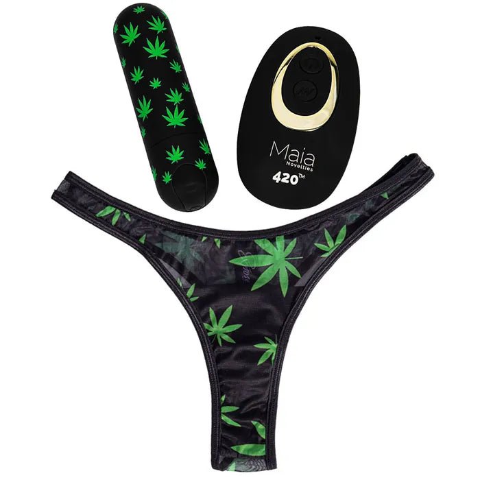 Maia DATE NIGHT 420 PANTY VIBE - S/M - BULLETS & EGGS