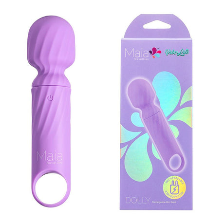 Maia DOLLY - Purple - Purple 12.7 cm USB Rechargeable Massage Wand - VIBRATORS