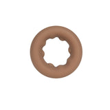 Maia Gunner Caramel Tan Brown Silicone Cock Ring For Men - COCK RINGS