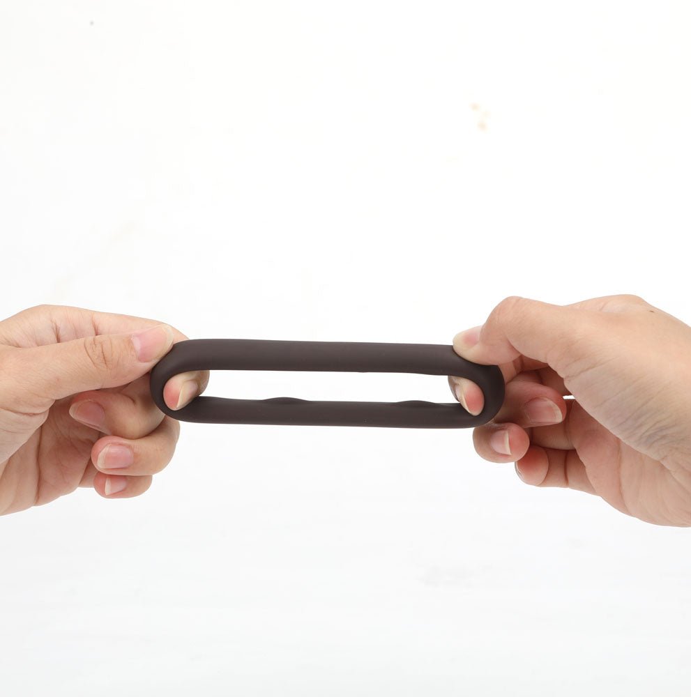 Maia Gunner Chocolate Dark Brown Cock Ring For Men - COCK RINGS