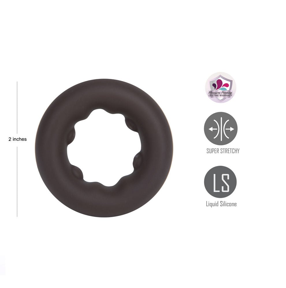 Maia Gunner Chocolate Dark Brown Cock Ring For Men - COCK RINGS