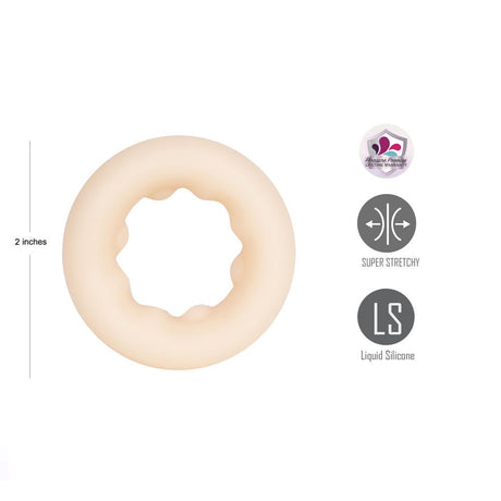 Maia Gunner Vanilla Flesh Cock Ring For Enhanced Sensation - COCK RINGS