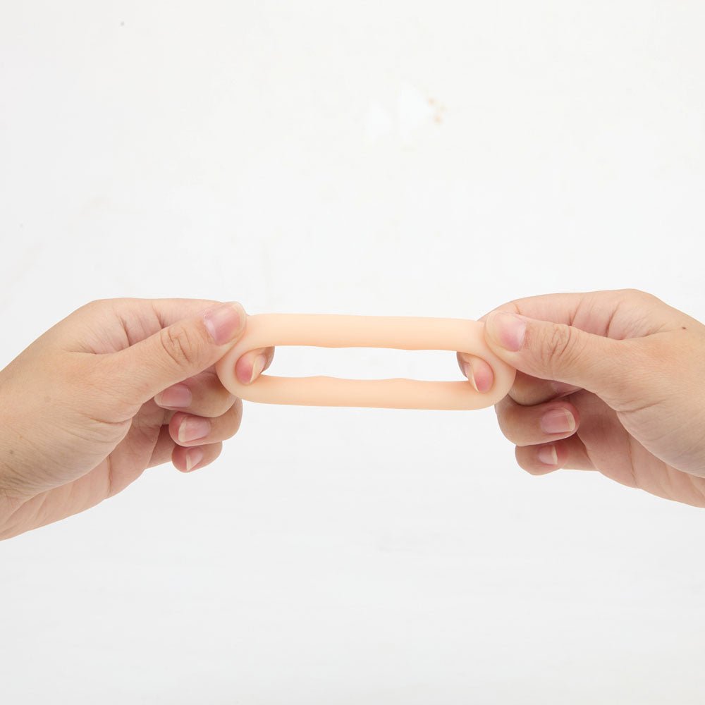 Maia Gunner Vanilla Flesh Cock Ring For Enhanced Sensation - COCK RINGS