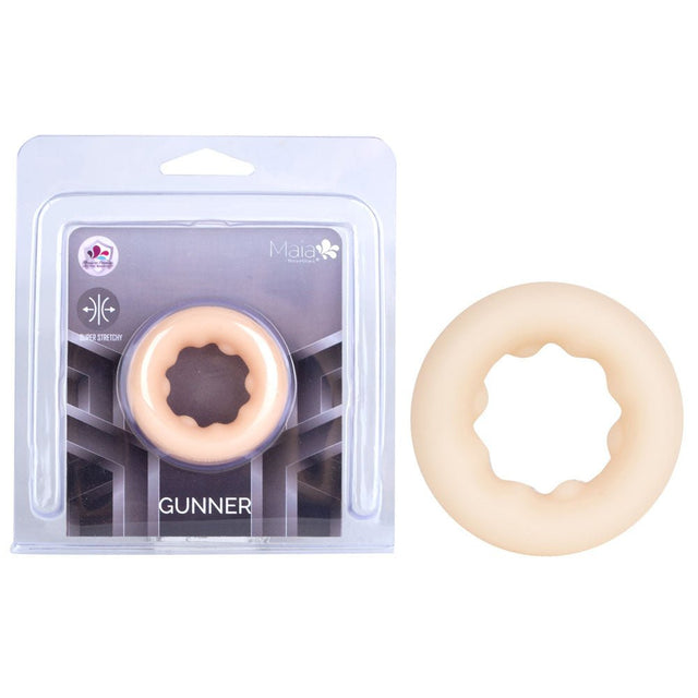 Maia Gunner Vanilla Flesh Cock Ring For Enhanced Sensation - COCK RINGS