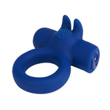 Maia Huxley USB Rechargeable Vibrating Cock Ring – Strong Blue Motor - COCK RINGS