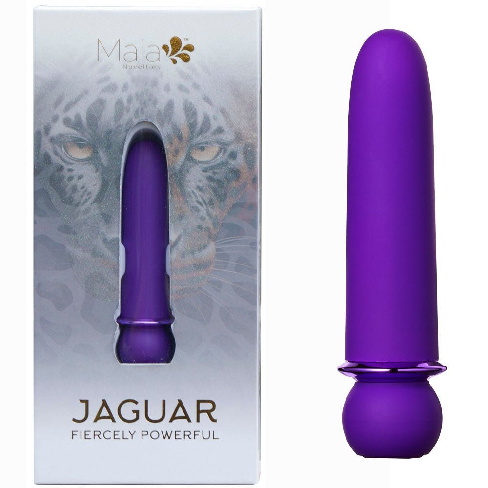 Maia JAGUAR - Purple 10.1 cm USB Rechargeable Bullet - BULLETS & EGGS