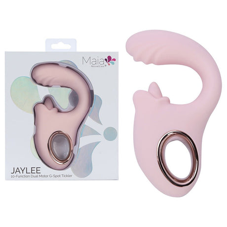Maia Jaylee Pink USB Rechargeable Dual Motor Vibrator - VIBRATORS